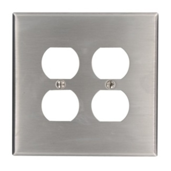 Leviton Receptacle 2 Gang Wallplate 84116